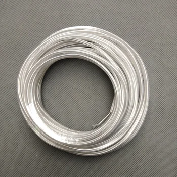 2*0.5 mm(20AWG) cable de alimentación cable eléctrico transparente cable redondo para amplificadores eléctricos de alambre colgante de accesorios de la iluminación