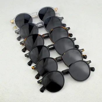 OV5585 de Alta Calidad de la vendimia gafas de sol polarizadas mujeres 2020 Marca Redonda de diseño gafas de sol para los hombres Retro Gafas de sol de Moda