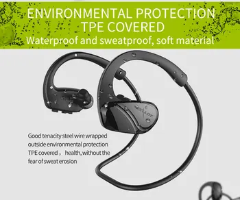 FANÁTICA de H6 Deportes Inalámbrica Bluetooth 5.0 de Auriculares Estéreo Impermeable Auriculares con Micrófono Para el teléfono Inteligente Gancho para la Oreja los Auriculares