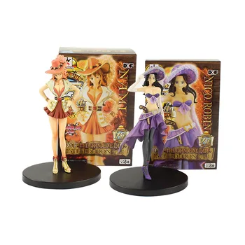 17cm 2styles Anime One Piece Nami, Robin pero grand line Señora el 15 Aniversario de PVC Figura de Acción de la Colección de Juguetes de modelos Con Cuadro de