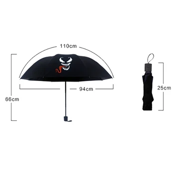 YADA Complementos de Moda en blanco y negro del Periódico Plegado Paraguas de la Lluvia UV Anime niño Paraguas Para las Mujeres Hombre Paraguas a prueba de viento YS200087