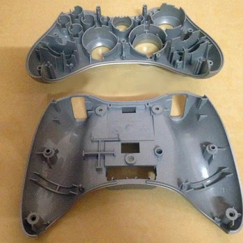 Pieza de repuesto de Plata de Plástico de la carcasa Frontal de la Vivienda de la placa frontal de shell para el Controlador de Xbox 360