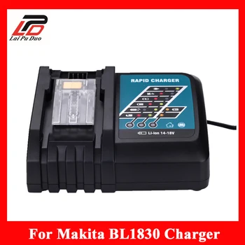 Nueva marca de la herramienta eléctrica del Reemplazo cargador de batería para Makita BL1830 Bl1430 DC18RC DC18RA BL1815 BH1222C 3.0 DE UN solo para Lithuim de iones