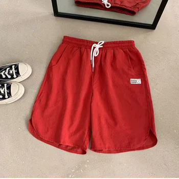 Los hombres de múltiples colores de verano pantalones cortos de los hombres de cintura elástica más el tamaño xxxxxl 2020 casual llanura de la playa de corto para hombres ropa streetwear DK31