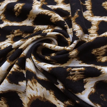 Yitongliantwo mujeres tops y bloues invierno turtileneck de la moda del leopardo túnica casual caliente parte Chirstmas blusa de más el tamaño de H409