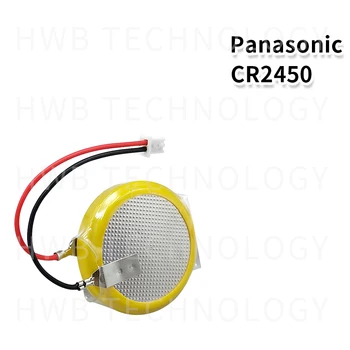20pcs/lot Nueva Auténtico Panasonic batería CR2450 con la soldadura del pin cable de la bujía bonders CR 2450 3V AFPX-BATT FP-X PLC de la Serie Baterías