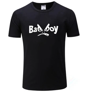 HT0186# bad boy camiseta de los hombres de la camiseta de los hombres de la camiseta de verano de la Camiseta de la moda de frío O de cuello de camisa de manga corta
