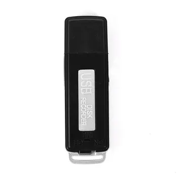 Caliente de MEMORIA USB Portátil Recargable de 8GB 650Hr Grabadora de Voz Digital de REGISTRO de la Pluma Dictáfono Negro Nuevo