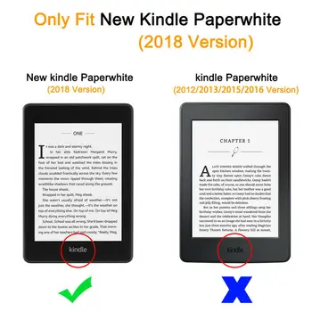 Caja de la tableta de Amazon Kindle Paperwhite 4 2018 6pulgadas de la Nueva Llegada de la Cubierta Ultra Slim Smart protectora de Cuero Magnética Cubierta de la caja