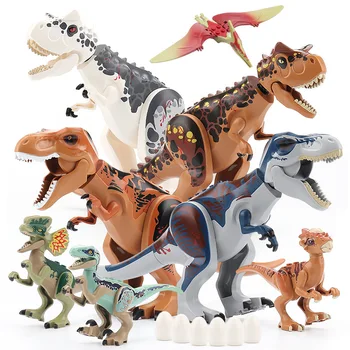 Brutal Raptor Edificio Jurásico Mundo de los Bloques 2 MINI Figuras de Dinosaurios Ladrillos Dino Juguetes de Dinosaurios Para Niños de Navidad