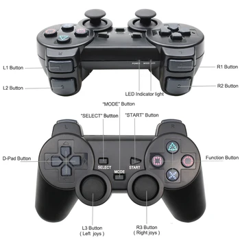 Gamepad inalámbrico para Sony PS2 Controlador para la Consola Playstation 2 Joystick Doble Vibración Choque mando de juegos Inalámbrico Controle