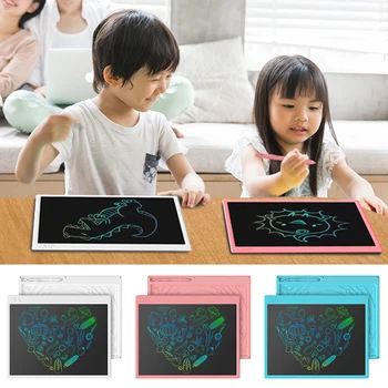 16-pulgadas LCD de escritura a mano de la junta de lcd de la energía de la luz electrónica recargable tablero de dibujo de la escritura de niños smart board pizarrón