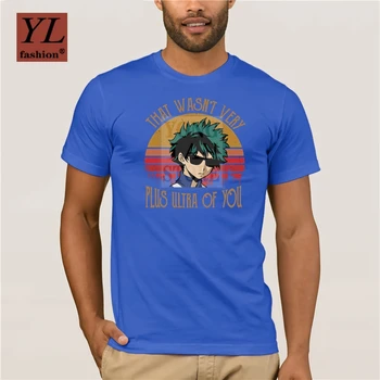 2020 Moda de Verano Impreso de los Hombres T-shirt Algodón Mi Héroe de la Academia Izuku Midoriya Que No t Muy Plus Ultra De la Camisa de Usted