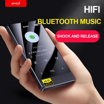 Nueva Llegada Portátil de Bluetooth de la Mini MP3 de alta fidelidad Reproductor de Música sin pérdida de calidad de Jugador de 2,4 pulgadas de Pantalla Táctil Walkman Soporte OTG AIFF TF X3