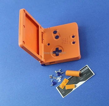 OCGAME Nueva Llegada de Color Naranja-Amarillo Vivienda Caso de Shell Cubierta de piezas de Reparación Para GBA SP Gameboy Advance SP