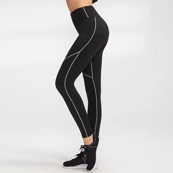 QUESHARK pantalones de yoga de las mujeres leggings deportivos deportivos de alta cintura de lana tibia de corredores de fitness pantalones spodnie damskie