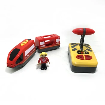 Apto para coches de Juguete pista Brio la Armonía de tren y azul rojo pistas combinación de control remoto de la locomotora eléctrica de los juguetes para los niños