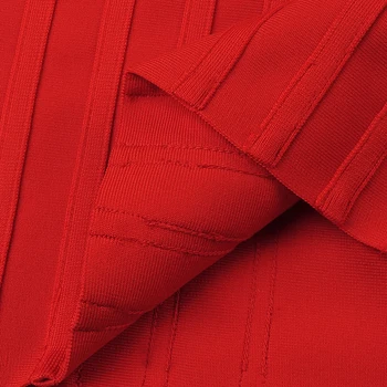 VC Todas Envío Gratis 2020 Nuevo Chic Rojo Slip Vestido Cascada de Volantes Diseño Sexy V Cuello de la Celebridad Parte del Club Mini Vestido del Vendaje
