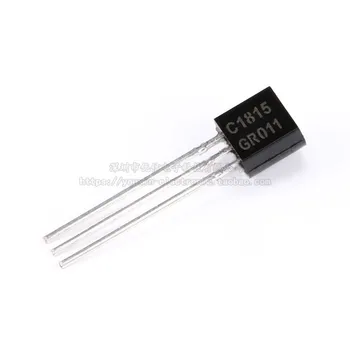 100pcs / lote 1 Original 2SC1815 A-92 NPN 50V/150mA conector recto transistor de cobre pies
