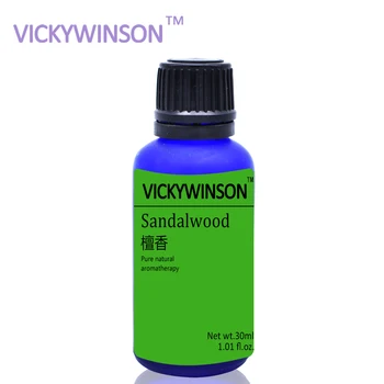 VICKYWINSON Sándalo aromaterapia aceite esencial de 30ml Natural de la Planta de Aceite Esencial de Perfume Fragancia Coche Suplemento WX18