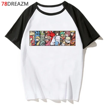 Naruto Akatsuki Caliente Anime Camiseta de las Mujeres Kawaii Verano Tops de dibujos animados camiseta de Itachi Sasuke Gráfico Teees Harajuku Unisex, Mujeres