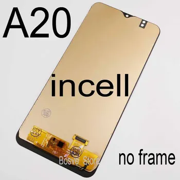 Mayorista 10 piezas / lote para Samsung A20 LCD, pantalla táctil de la asamblea A205 A205F SM-A205F A205FN