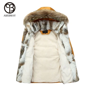 Asesmay 2019 de la moda de los hombres chaquetas de invierno la marca de ropa wellensteyn chaqueta de abrigo de invierno de los hombres chaqueta de invierno de los hombres abrigos de mapache con capucha