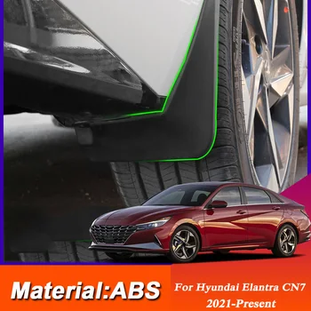 4pcs Car Styling ABS Barro Aletas Guardabarros Mudflaps protecciones contra Salpicaduras de Barro de la Solapa de los Accesorios del Coche Para Hyundai Elantra CN7 2021-Presente