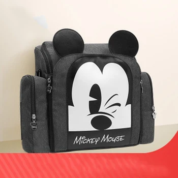 Dibujos animados de Disney hombro la bolsa Momia con multi-función de gran capacidad de bebé del asiento portátil heces de maternidad paquete de viaje