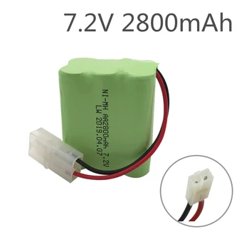 7.2 v 2800mah batería Recargable 7.2 v batería 6*AA de NIMH batería para el control Remoto juguetes eléctricos Coches Barcos de iluminación