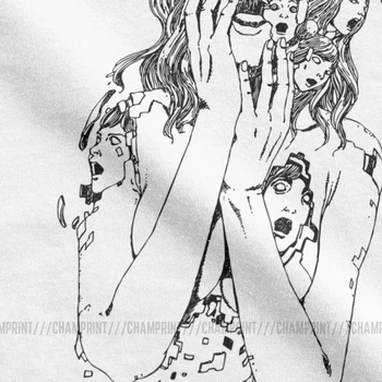 Hombres T-Shirts De La Junji Ito T Camisas Casuales De Algodón Camisetas De Manga Corta De Tomie Japonés Kago Manga De Terror Harajuku Tops De Verano