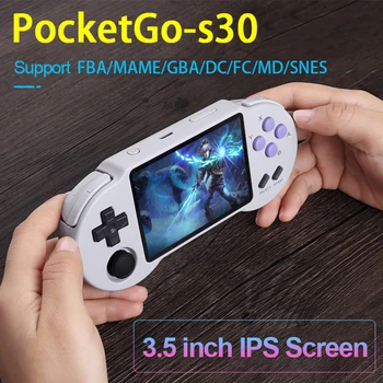 Juego de Consola 3000/6000/10000 Juegos de Bolsillo Retro de la Mano de Jugador para PocketGo S30 Juego de Entretenimiento Accesorios