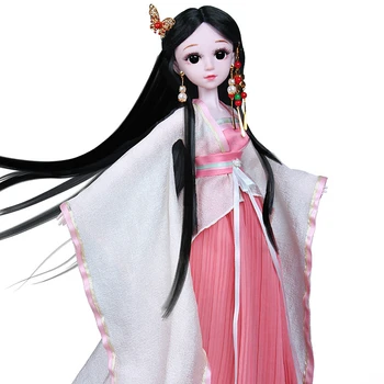 La moda de 60cm Ropa de la Muñeca Princesa China Muñecas Accesorios hechos a Mano Antiguos de Disfraces Vestido de Niña de la Muñeca de Juguetes Para los Niños