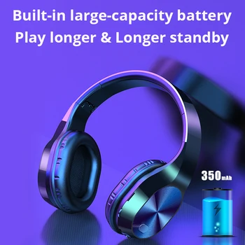 9D Estéreo de Auriculares de alta fidelidad de Bluetooth V5.0 Auricular Inalámbrico Gamer auricular Impermeable Sweatproof con Cancelación de Ruido Auriculares Con Micrófono