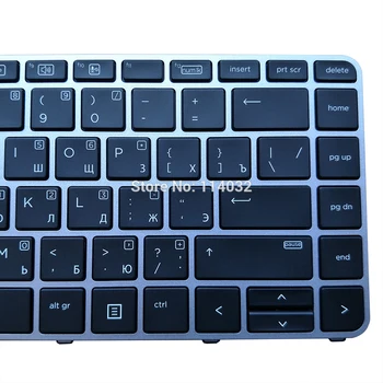 Portátil RU teclado ruso 819876 251 para HP 840 745 G3 G4 848 G3 azul KB Apuntando marco de plata NSK-CY3PV 9Z.NCHPV.30R nuevo trabajo