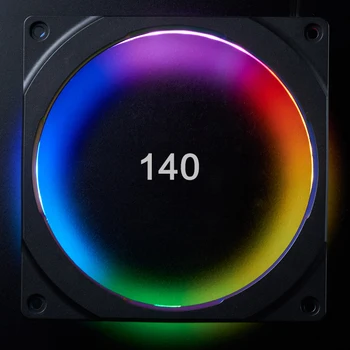 PHANTEKS 5V 140mm Halos de colores RGB LED del color del arco iris abertura del ventilador (compatible con ventilador de 14cm/sincrónico de la placa de control)