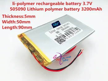 La tableta de Tamaño de la batería 505090 3.7 V 3200mah Batería de polímero de Litio Con la Junta de Protección Para MP3 MP4 GPS de Productos Digitales