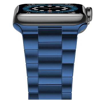 Para el apple watch 6 se de banda de la serie 5 4 3 44 mm 40 mm 42 mm 38 mm correa para el iwatch pulsera de Acero Inoxidable actualizado adaptador de correa