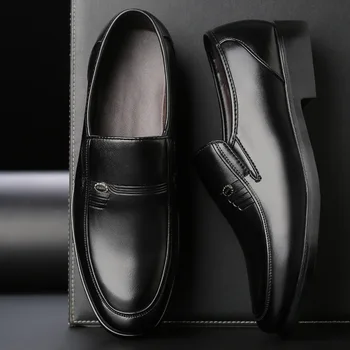 38-48 Negro Para Hombre De La Boda Mocasines De Hombres De Negocios Zapatos De Cuero De Zapatos Formales De Los Hombres De La Oficina De Oxford Zapatos De Zapatos De Vestir Para Hombre