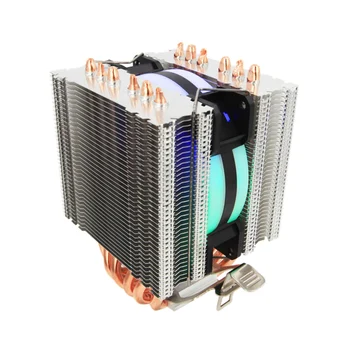 ALSEYE 6 de Calor de los Tubos de la refrigeración de la CPU de Intel 115X 1366 9cm RGB Ventilador de Doble torre de la CPU Ventilador de Refrigeración