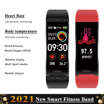2021 Nuevo Deporte Inteligente de la Banda de Fitness Tracker B7PRO Smartwatch de la Pulsera de la Temperatura del Cuerpo de Reloj Para el iPhone Xiaomi Huawei Andriod IOS