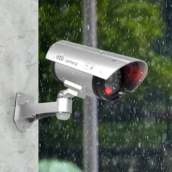 JOOAN al aire libre Ficticio de la Cámara de Vigilancia Inalámbrica de luz LED Falso de la cámara de la casa de CCTV Cámara de Seguridad Simulada de video Vigilancia