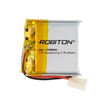 Li-ion batería de polímero de lp603030 robiton, Li-Pol prisma con circuito de protección