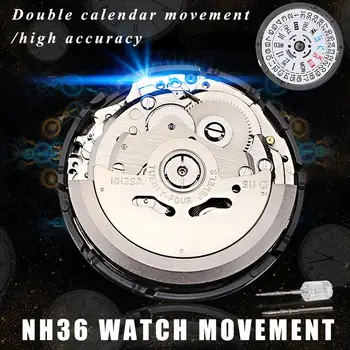 Movimiento del Reloj automático para Hombre de Piezas de Reloj Mecánico de Movimiento NH36 Movimiento de Reloj de la Decoración del Hogar Reloj de Reemplazar los Accesorios