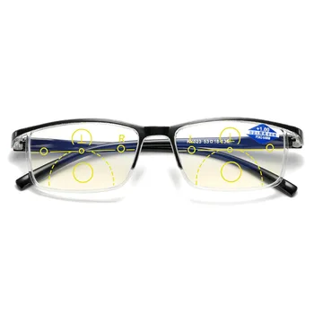 Zilead zoom Inteligente gafas Anti-azul gafas de lectura de múltiples foco de la moda cómoda y ligera TR90 marco para unisex