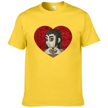 Los amantes de Sally Cara divertida camiseta de los hombres de las mujeres 2019 verano de manga corta casual homme fresco camiseta de moda tops sally cara tees #294