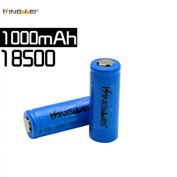 Kingwei 3.2 v IFR 18500 LiFePO4 batería de 1000mah batería recargable de células Solares de Luz Led y el altavoz