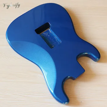 Ashwood metálico de color azul ST guitarra eléctrica cuerpo