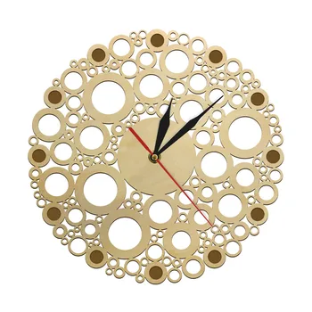 Moderno Decorativo Reloj de Pared Reloj de Silencio No Tictac de Madera Masía Rústica de Gran Analógico de Madera Reloj de Pared para Vivir Decoración de la Habitación