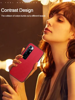 Para Xiaomi Mi 10 Ultra Caso De Lujo De Fibra De Nylon De Textura Ultra Delgada A Prueba De Choques De La Contraportada Para El Redmi K30 Ultra Caso Mi 10 Pro Funda